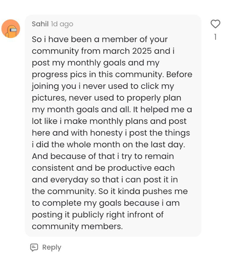 Sahil testimonial
